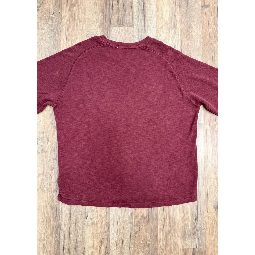 Banana Republic XL Burgundy Raglan Long Sleeve‎ Pullover Top